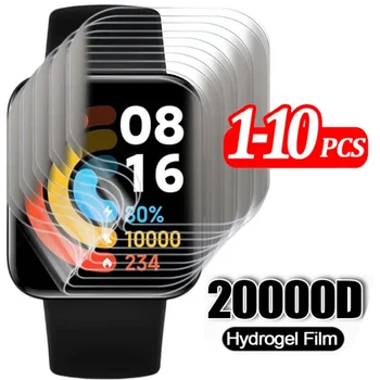 1-10ks Hydrogelové Fólie Pro Redmi Watch4 Watch3 2 Lite Smartwatch Soft Screen Protector Anti-Scratch Filmy Pro Redmi Hodinky 3 4