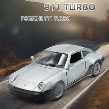 1/36 Měřítku Porsche 911 Turbo autíčko Model Slitiny Diecast Retro Racing se Vytáhnout Zpět Model Auta Hračka pro Chlapce Dárek Kolekce