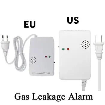 1-5KS Zemního Plynu Citlivý Detektor Alarm Nezávislý Senzor Plynu EU/US Plug Přírodní Otravy Úniku Plynu Detektor Domácí Bezpečnostní