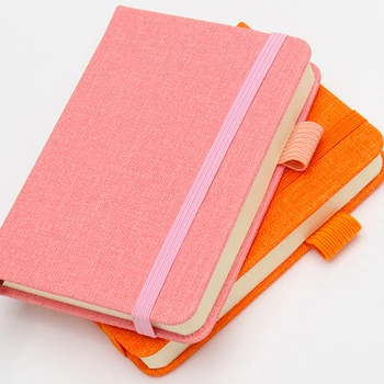 1 Ks A7 Prádlo Textury Mini Notebook Plná Barva Přenosný Rukopis Slovo Kniha Jednoduchý Retro Memo Pad Věstníku Velkoobchod