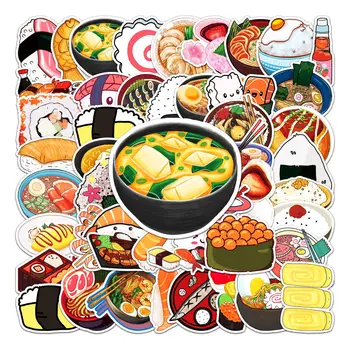 10/30/50KS Módní Cartoon Karikatura Japonského Materiálu Graffiti Sushi Skateboard, Mobilní Telefon Kufr Nálepka WaterproofWholesale