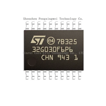 10 ks STM32G030F6P6 STM STM32 STM32G STM32G030 F6P6 STM32G030F6P6TR 100% NewOriginal TSSOP-20 Mikrokontrolér (MCU/MPU/SOC)