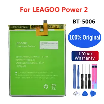100% Originální 3200mAh BT-5006 Baterie Pro LEAGOO Power 2 Na skladě Nejnovější Produkce Vysoce Kvalitní Baterie Baterie + Nářadí Sady