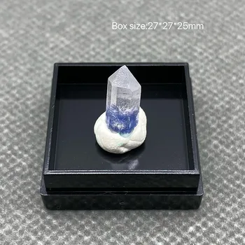 100% Přírodní Brazilský dumortierite Crystal Healing Crystal (může být použit jako přívěsek)může být použit jako přívěsek) box velikost:2.7 mm