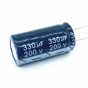 10pcs/lot 330UF 200v 330UF hliníkový elektrolytický kondenzátor velikost 18*35 200V330UF 20%