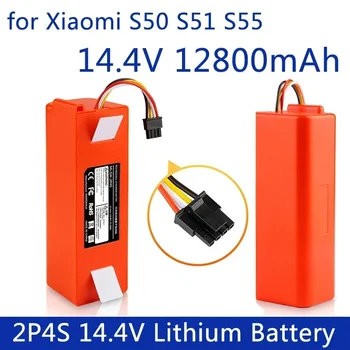 14,4 V li-ion Baterie, Robotické Vysavače, Náhradní Baterie pro Xiaomi Robot Roborock S50 S51 S55 Příslušenství, Náhradní Díly