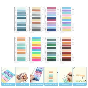 1600ks 80 Barva Zapisovatelný Morandi Lepkavé Indexy Karty Snímatelné Barvy Page Marker Sticky-Poznámky Sticky Záložky Záložky Knihy, Záložky