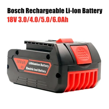 18V 3/4/5/6 sekund Ah lithiový akumulátor vhodný pro Bosch, přenosná záložní baterie BAT609+nabíječka pro elektrické vrtačky