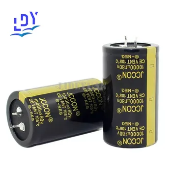 1ks 80v10000uf 80v JCCON Černé zlato audio zesilovač filtrační kondenzátor multifunkční univerzální 35x60