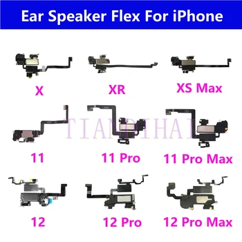 1ks Horní Přední Sluchátka Flex Kabel Pro iPhone 11 12 Pro Max X XS XR Senzor Blízkosti Malé Sluchátko sluchátko Headset Díly