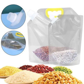 1ks Uzavřené Skladování Pytel Rýže, Balení Pytel Zrna, Vlhkost-Důkaz, odolný proti Hmyzu Transparentní Zahuštěný Přenosné Food-Grade Bag