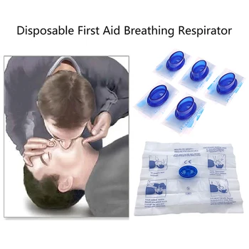 2/4KS Jednorázové První Pomoc Dýchání Respirátor CPR obličejový Štít Umělé Dýchání Dýchací Masku Nouzové Školení Záchrany