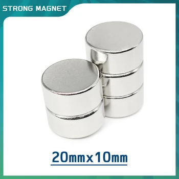 2/5/10/15/20KS 20x10 Kola Silné Silné Magnetické Magnety N35 Vzácných Zemin Magnety 20x10mm Permanentní Neodymový Magnet 20*10 mm