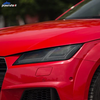 2 Ks Auto Světlomet Odstín Black Ochranný Film na Ochranu Transparentní TPU Nálepka Pro Audi TT TTS TTRS MK3 2015-Na Příslušenství