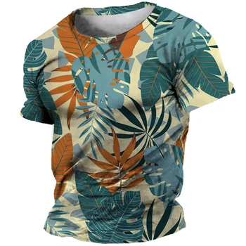 2023 Hawaii Mužů S Krátký Rukáv T Košile 3d Tisk Vzor Ležérní Každodenní Street Comfort Nadrozměrných Vrcholy Mužské Tričko Košile Oblečení