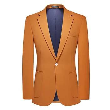 2023 Jaro Nové Pánské Oblek jednořadový Módní Ležérní Oblek Obchodní Gentleman Profesionální Bunda Slim jednobarevné Oblek