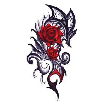 2023 Nové Gejša Tetování Růže Nášivka Rameno Falešné Tetování Tatto Hotwife Roztomilé Art Tatoo Festival Samolepky Vodotěsné Dočasné Tetování