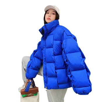 2023 Nový Sníh Nosit Kabát Ženy Bundy Dolů Bavlna Bunda Teplé Ženy Ležérní Volné Zimní Bundy Polstrovaná Puffer Bunda Svrchní Oblečení