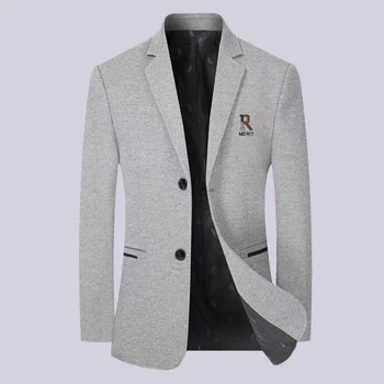 2023 Vysoce kvalitní jaře a na podzim nové módní pohledný módní ležérní oblek muže podnikání mládeže oblek volný kabát L-4XL