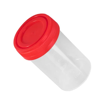 20ks Praktické Plastové Cup Vzorek Moči v Kontejneru 60 ml EO bez Laboratoř Lékařské Použití (Random Color)