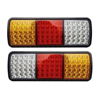 2ks 12V 75 Vodotěsné LED zadní Světla Pro Truck, KARAVAN, Dodávku, Autobus, Přívěs, Světla Indikátor Signálu Brzdy Zastavení Zpětného Světla
