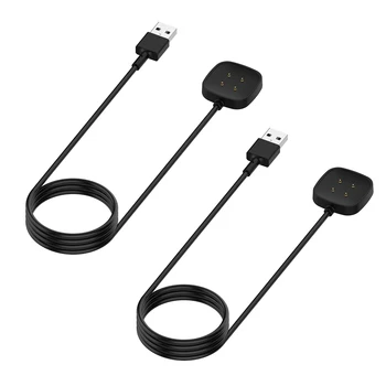 2ks Kabel Náhradní Díly Odolné Inteligentní Hodinky Magnetická Nabíječka Kabel USB Multi Protection Přenos Dat Vhodné Pro Fitbit Smysl