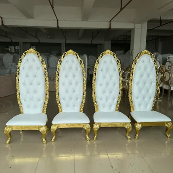 2ks Krásné Stylové Akce Funiture Luxusní Stříbrný Trůn Židle Pro Party Svatební Event