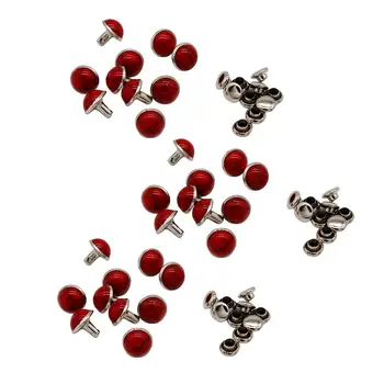 30 Tyrkysové Knoflíky Šperky Nýty DIY Kulaté Nýty Boty, Tašky, Oblečení 8,5 mm