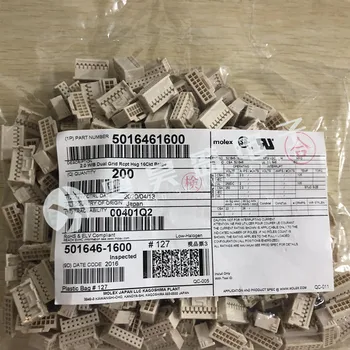 30ks nové originální Konektor 501646-1600 5016461600 16P gumy shell