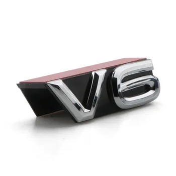 3D Auto Závodní Mřížka V6 Znak Fit pro Volkswagen TERAMONT PHIDEON ARTEON TOUAREG TIGUANL VW Příslušenství Pronájem Gril Samolepky
