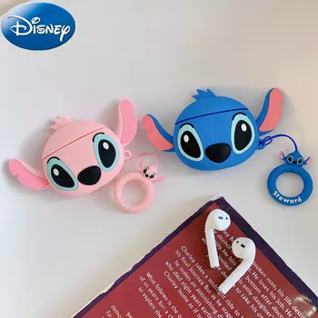 3D Disney Stitch Anděl Kryt pro Apple AirPods 1 2 3 3 Pouzdro pro AirPods Pro Případ Roztomilý Kreslený Sluchátka Příslušenství věci