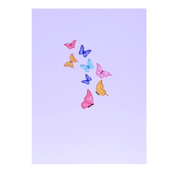 3D Pop-Up Karty pro Barevné Motýl, Strom, Ručně vyrobené Blahopřání k Narozeninám