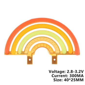 3V Rainbow LED COB Edison Pružné Vlákno Svíčky Diodové Vánoční Světlo Holiday Party Dekorace Světlo DIY Žárovka Příslušenství