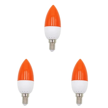 3X E14 Barva LED Svíčka Tip Žárovka, Barva Světla Svíčky,Červené