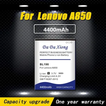 4400mAh BL198 Baterie pro Lenovo A850 A860E S890 A859 A830 K860 K860i A678T S880 S880i Telefon Bateria