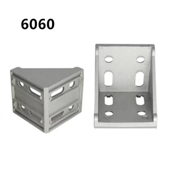 4ks 6060 Rohu montáž úhel hliníku 58x58 L Konektor držáku šroub pro 6060 Průmyslové hliníkový profil příslušenství