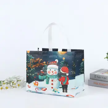 4KS Candy Dárkové Balení Vánoční Taška Holiday Šťastný Rok Santa Claus Balení Box Non-Tkané Tkaniny Candy Bag Strany
