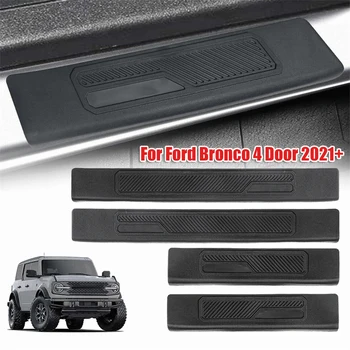 4ks Dveře Auta Parapet Stráž Dveře Edge Protector Trim pro Ford Bronco 4 Dveře 2021+