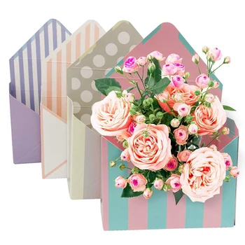 4ks Květinářství Kytice Obálka Box Květinové Balicí Papír Balení Krabice Skládací Květina Obálky Koš Pro Svatební Party