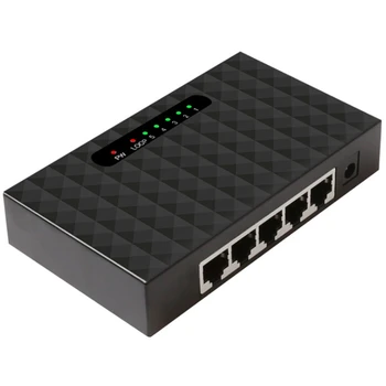 5 Port Gigabit Switch Síťový Přepínač Ethernet Smart Vlan Přepínač Sítě Lan Hub Plný Nebo Poloviční Duplex Exchange
