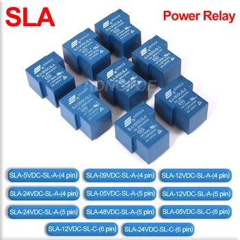 5kusů Relé Napájení SLA SLA-05V 09 12V 24V 48VDC-SL-A-C 4Pin 5Pin 6pin 30A T90 SLA-05VDC-SL-SLA-12VDC-SL-SLA-24VDC-SL-C