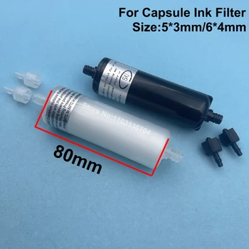 5PC Rozpouštědla UV Kapsle Inkoust Filtr 80mm Délka Válcové Dlouho, Filtry pro Infiniti Crystaljet Witcolor Gongzheng Allwin Tiskárny