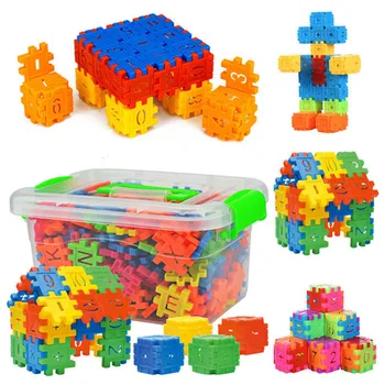 66Pcs 3D Barevné Plastové Stavební Bloky, Cihly Hračky pro Děti, Vzdělávací Písmena, Čísla, Matematické Bloky Hračky, Děti, Vánoční Dárky