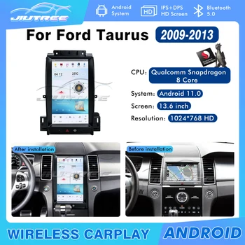 8G+128GB Pro Ford Taurus 2009-2013 2 Din Tesla Obrazovce Android 11 Auto GPS Navigace Multimediální Přehrávač, Stereo Hlavy Jednotka Carplay