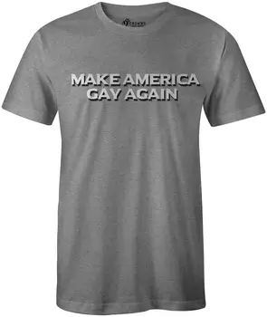 9 Korun Tees Pánské Amerika Gay Zase T-Shirt