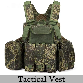 900D Oxford Cloth Camo Taktická Vesta Vojenské Vybavení Armády Ventilátor CS Výcvik Bojových Venkovní Multi-pocket Tactics Vesta
