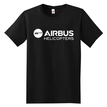 Airbus Vrtulníky Logo Pánské Černé Tričko Velikosti S až 3XL