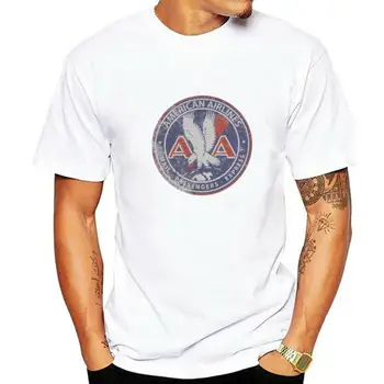American Airlines Vintage Retro Logo T Shirt 1930 1940 Šedá Malých až po XXL Zoufalý Tisk mužů t košile
