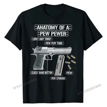 Anatomie Pew Pewer Munice Zbraň Legrační Zbraň Milenec Meme Tričko Pánské Sleva Chladné Topy Košile Bavlněné Tričko Vtipné