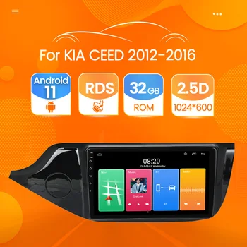 Android 11 autorádia Carplay pro Kia CEED 2012 2013 2014 2015 2016 Multimediální Video Přehrávač, 2 Din, WiFi, GPS Navigace, DVD Audio